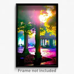 Pixel Art Poster - Incredible Park (8 Bit Psychedelic Trippy Video Game Print)