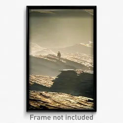 Pixel Art Poster - Worn Ridgeline (8 Bit Psychedelic Trippy Video Game Print)