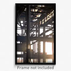 Pixel Art Poster - Steel Vista (8 Bit Psychedelic Trippy Weird Video Game Print)