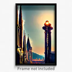 Pixel Art Poster - Fantastic Baronetcy (8 Bit Psychedelic Video Game Print)