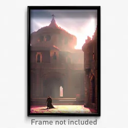 Pixel Art Poster - Mysterious Earldom (8 Bit Psychedelic Video Game Print)