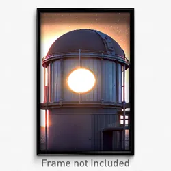Pixel Art Poster - Uneven Observatory (8 Bit Psychedelic Video Game Print)