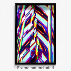 Pixel Art Poster - Kaleidoscopic Wheels (8 Bit Psychedelic Video Game Print)