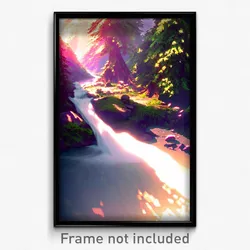 Pixel Art Poster - Insane Brook (8 Bit Psychedelic Trippy Video Game Print)