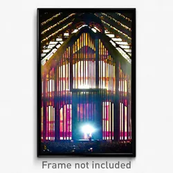 Pixel Art Poster - Agitated Pavillion (8 Bit Psychedelic Video Game Print)