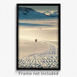 Pixel Art Poster - Admirable Snowfields (8 Bit Psychedelic Video Game Print)