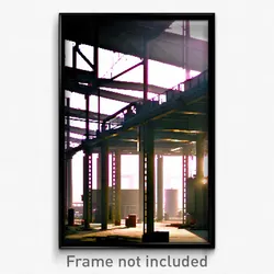 Pixel Art Poster - Conventional Factory (8 Bit Psychedelic Video Game Print)