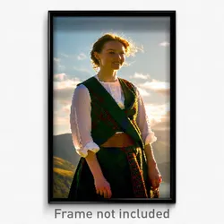 Pixel Art Poster - Attractive Highland (8 Bit Psychedelic Video Game Print)