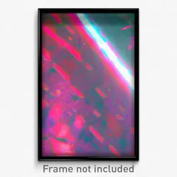 Pixel Art Poster - Glitchy Court (8 Bit Psychedelic Trippy Video Game Print)