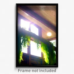 Pixel Art Poster - Natural Eaves (8 Bit Psychedelic Trippy Video Game Print)