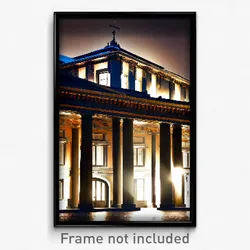 Pixel Art Poster - Stunning Swedish Architecture (8 Bit Video Game Print)