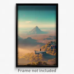 Pixel Art Poster - Vast Claim (8 Bit Psychedelic Trippy Weird Video Game Print)