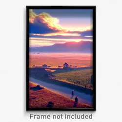 Pixel Art Poster - Elderly Plains (8 Bit Psychedelic Trippy Video Game Print)