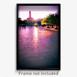Pixel Art Poster - Natural Plaza (8 Bit Psychedelic Trippy Video Game Print)
