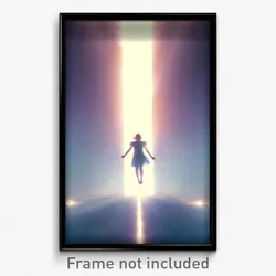 Pixel Art Poster - Heavenly Opening (8 Bit Psychedelic Trippy Video Game Print)