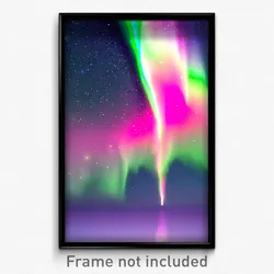 Pixel Art Poster - Polished Aurora (8 Bit Psychedelic Trippy Video Game Print)