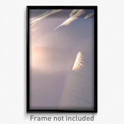 Pixel Art Poster - Noteworthy Snowfields (8 Bit Psychedelic Video Game Print)