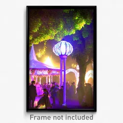 Pixel Art Poster - Enchanted Festival (8 Bit Psychedelic Video Game Print)