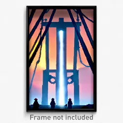 Pixel Art Poster - Massive Gallows (8 Bit Psychedelic Trippy Video Game Print)