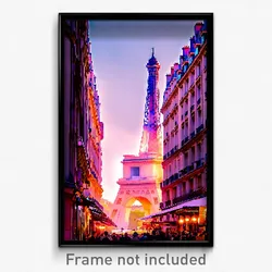 Pixel Art Poster - Noted Paris (8 Bit Psychedelic Trippy Weird Video Game Print)