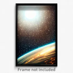 Pixel Art Poster - Beautiful Outer Space (8 Bit Psychedelic Video Game Print)