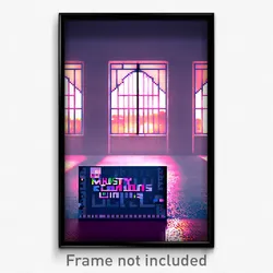 Pixel Art Poster - Musty Commons (8 Bit Psychedelic Trippy Video Game Print)