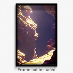 Pixel Art Poster - Major Chasm (8 Bit Psychedelic Trippy Weird Video Game Print)