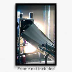 Pixel Art Poster - Dazzling Drying Machine (8 Bit Psychedelic Video Game Print)