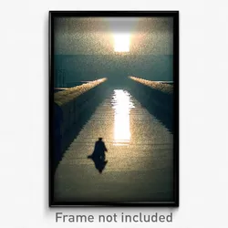 Pixel Art Poster - Calm Trench (8 Bit Psychedelic Trippy Weird Video Game Print)