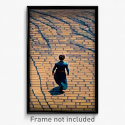 Pixel Art Poster - Wide Brickyard (8 Bit Psychedelic Trippy Video Game Print)