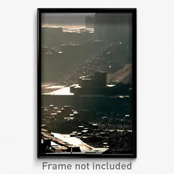 Pixel Art Poster - Dark Quarry (8 Bit Psychedelic Trippy Weird Video Game Print)