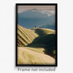 Pixel Art Poster - Impressive Ridgeline (8 Bit Psychedelic Video Game Print)