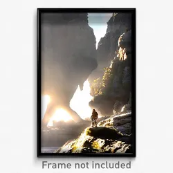 Pixel Art Poster - Great Outcropping (8 Bit Psychedelic Trippy Video Game Print)