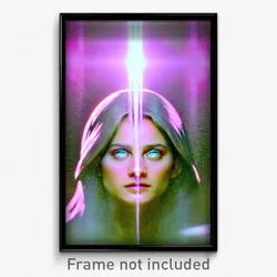 Pixel Art Poster - Glaring Cataract (8 Bit Psychedelic Trippy Video Game Print)