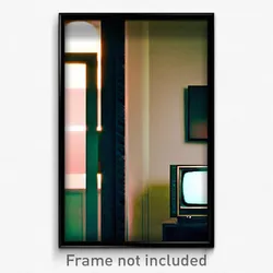 Pixel Art Poster - Basic Television (8 Bit Psychedelic Trippy Video Game Print)