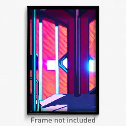 Pixel Art Poster - Shifty Chantry (8 Bit Psychedelic Trippy Video Game Print)