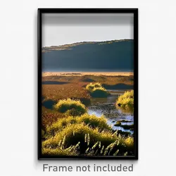 Pixel Art Poster - Deserted Moor (8 Bit Psychedelic Trippy Video Game Print)