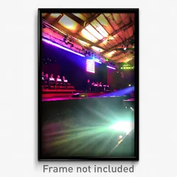 Pixel Art Poster - Hard To Find Music Venue (8 Bit Psychedelic Video Game Print)