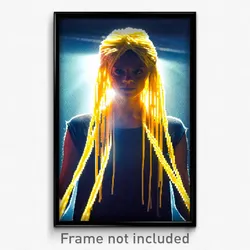 Pixel Art Poster - Unique Spaghetti (8 Bit Psychedelic Trippy Video Game Print)