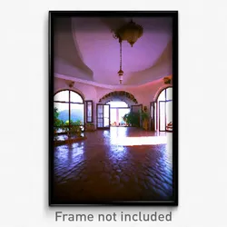 Pixel Art Poster - Unnatural Villa (8 Bit Psychedelic Trippy Video Game Print)