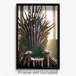 Pixel Art Poster - Pure Throne (8 Bit Psychedelic Trippy Weird Video Game Print)
