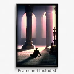 Pixel Art Poster - Major Resting Place (8 Bit Psychedelic Video Game Print)