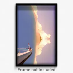 Pixel Art Poster - White Gulf (8 Bit Psychedelic Trippy Weird Video Game Print)