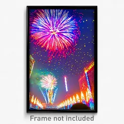 Pixel Art Poster - Majestic New Year Day (8 Bit Psychedelic Video Game Print)