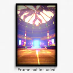 Pixel Art Poster - Mushy Arena (8 Bit Psychedelic Trippy Weird Video Game Print)