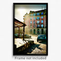 Pixel Art Poster - Tattered Lisbon (8 Bit Psychedelic Trippy Video Game Print)