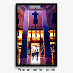 Pixel Art Poster - Fabulous Madrid (8 Bit Psychedelic Trippy Video Game Print)
