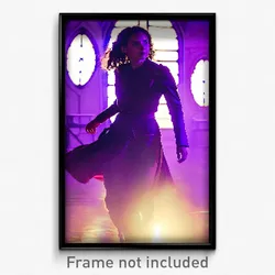 Pixel Art Poster - Violet Moor (8 Bit Psychedelic Trippy Weird Video Game Print)