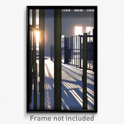 Pixel Art Poster - Modern Stockade (8 Bit Psychedelic Trippy Video Game Print)