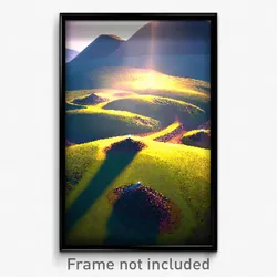 Pixel Art Poster - Unusual Earthworks (8 Bit Psychedelic Video Game Print)